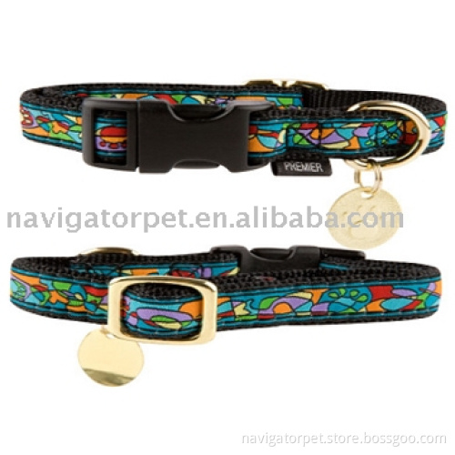 Pet Collar: Ribbon-on-nylon